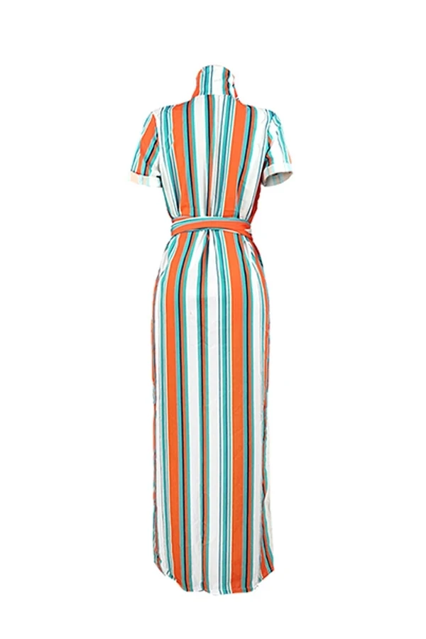 Женские рубашки Boho стильная блузка летняя полосатая длинная рубашка для отпуска