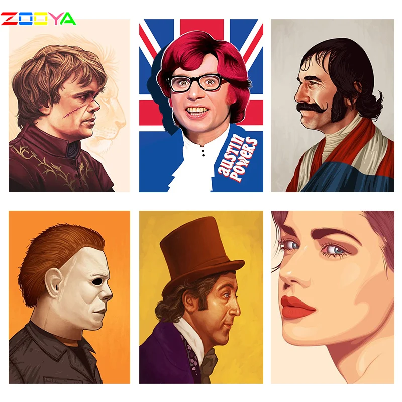 Алмазная живопись ZOOYA 5d мозаика из фильма звезды Diy алмазная вышивка персонажа