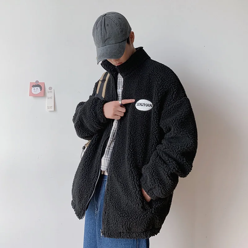 Новинка зимы 2019 Корейская версия утолщенного тренда из овечьей шерсти одежда для