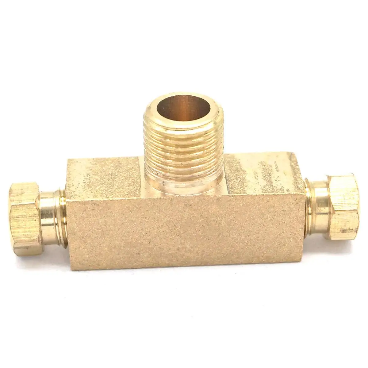1/8&quot BSPP male Thread x 4mm OD Tube Tee Brass Compression Connector Fitting Adapter Pipe fitting For Lube Tubing | Обустройство