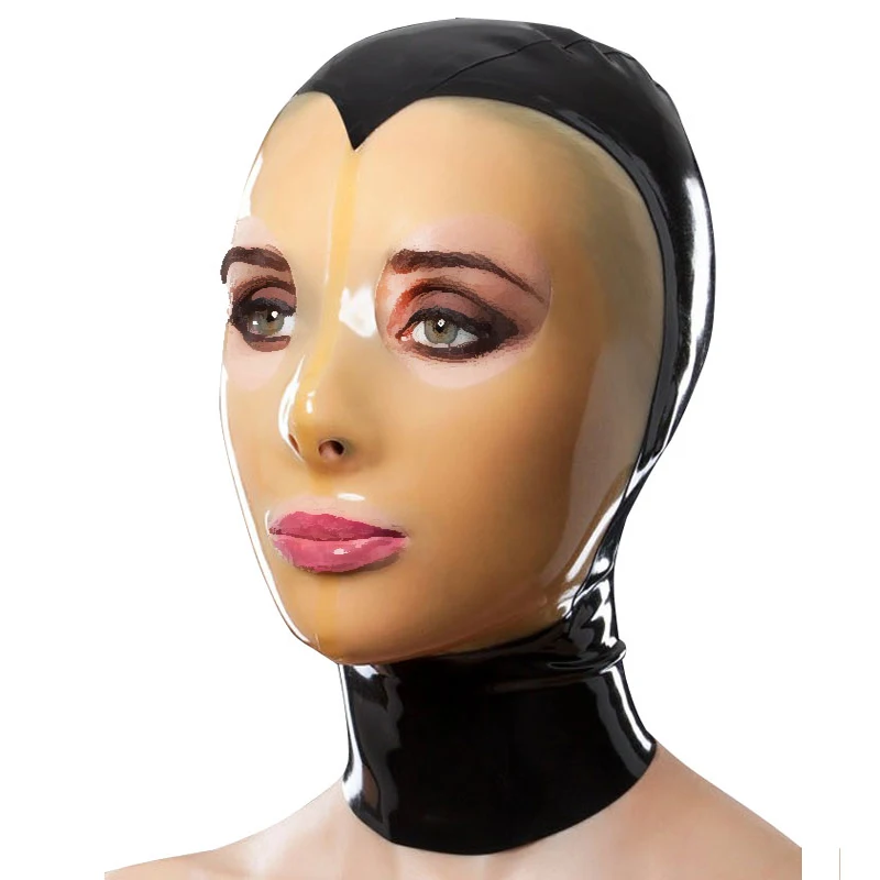 Унисекс прозрачный уход за кожей лица резиновый капюшон из латекса Маска ручной
