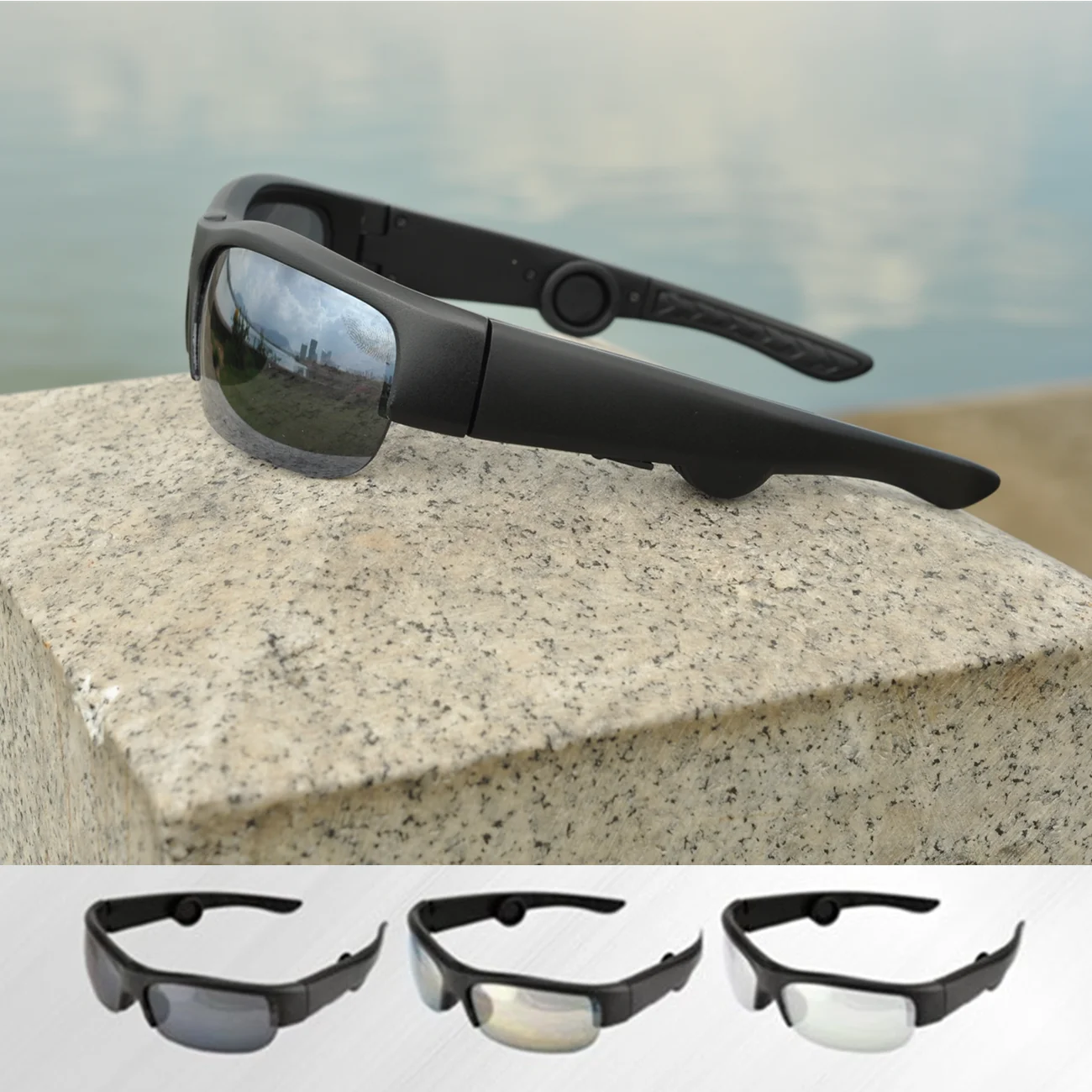 구매 2020tj 블루투스 4.0 UV400 스마트 스포츠 헤드폰 선글라스, 무선 오디오 선글라스, IPX4 헤드셋, 이어폰 스피커, 마이크 포함
