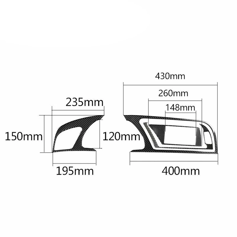 

Car Instrument Panel Cluster Meter Dashboard Trim for - A5 S5 RS5 03 2009-2016(Left)