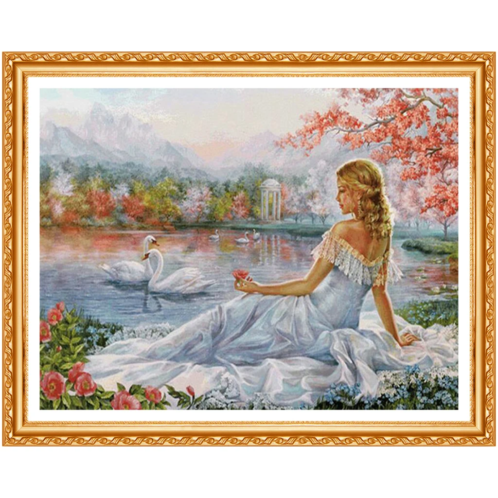 Алмазная вышивка распродажа осенний пейзаж картина выложенная алмазами