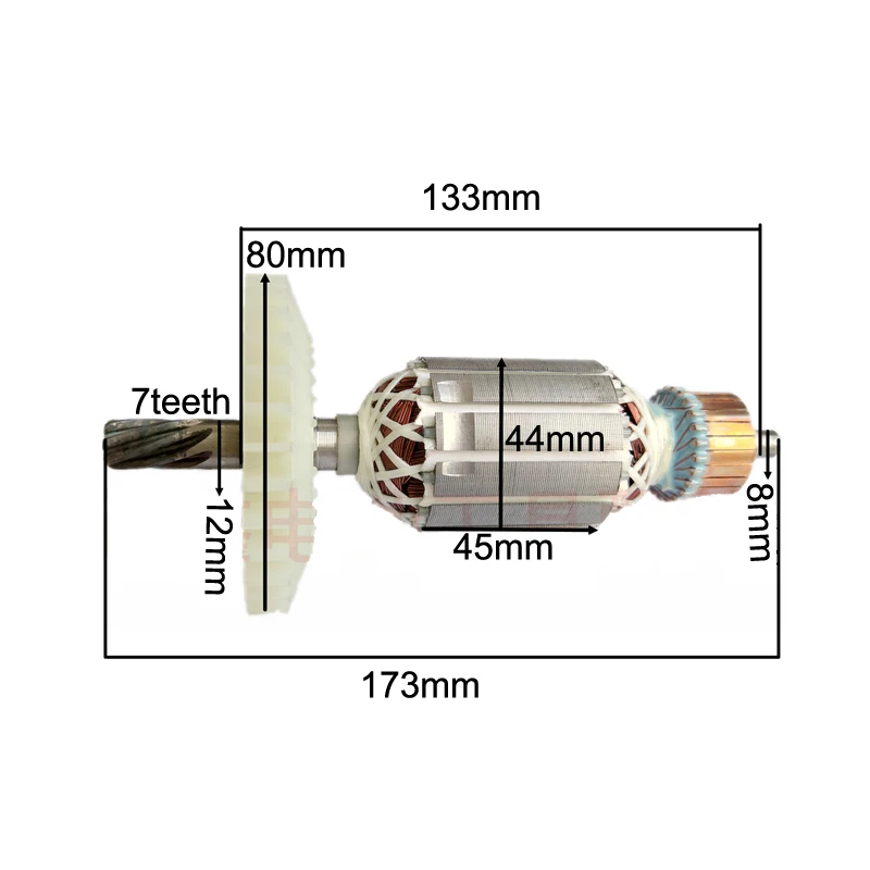 

Demolition Hammer Rotor Motor for 0850/0835 Electric Rotor 7 Teeth 0835 Electric Pick Accessories