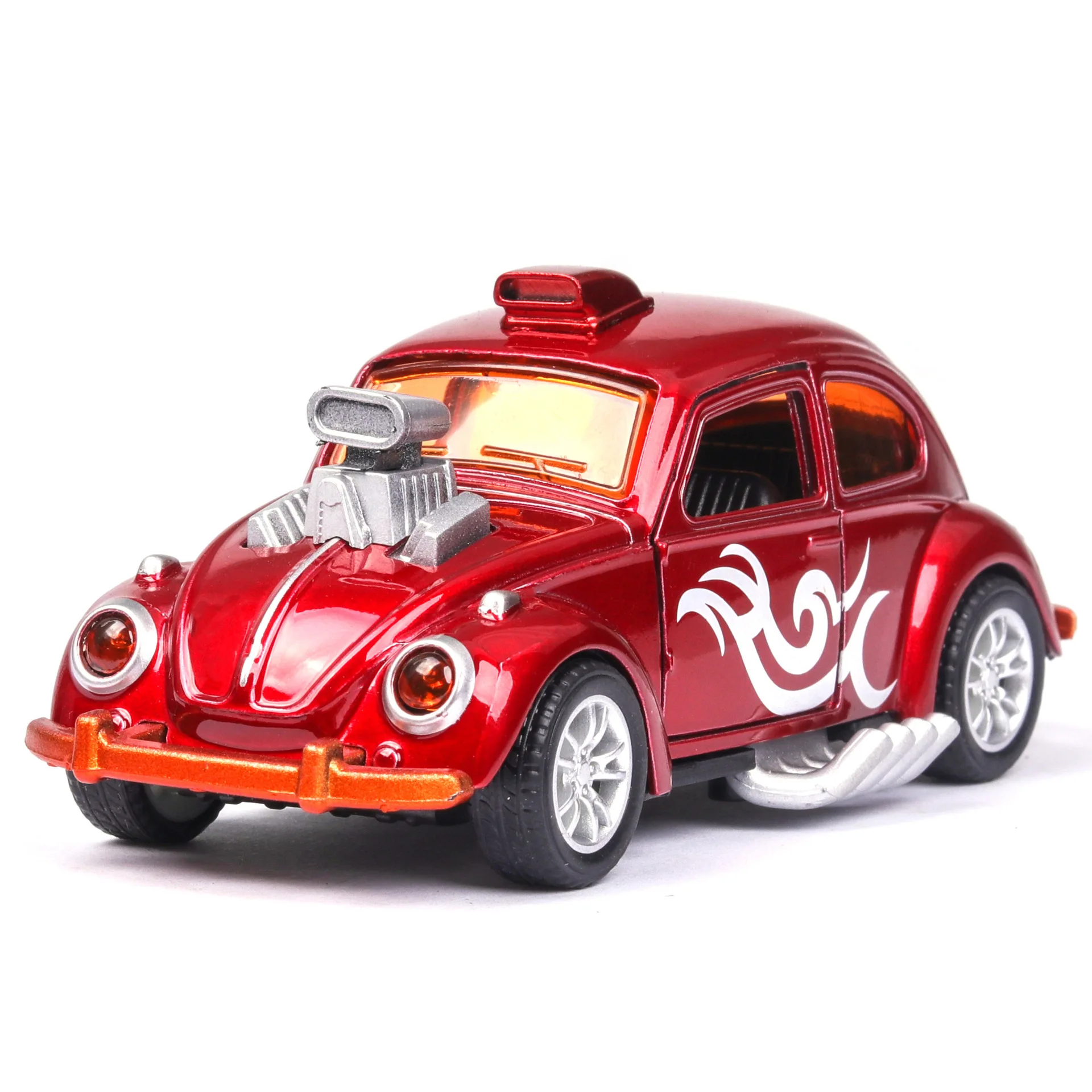 1:36 Volkswagen Beetle ремонт автомобиля классический литья под давлением Металлический