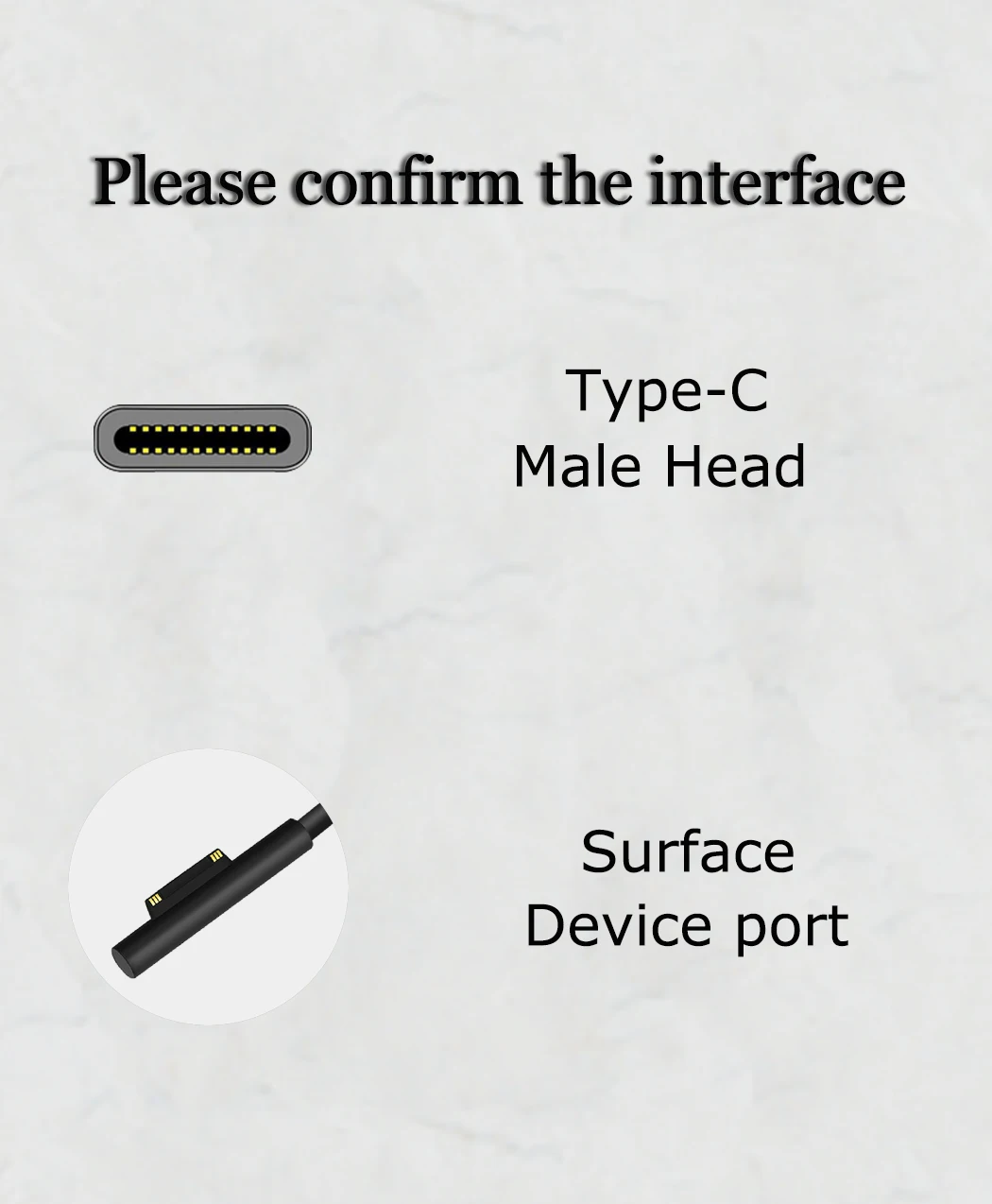 Эмулятор зарядки с Type C на surface pro 5 PD 1 м|Кабели передачи данных| |