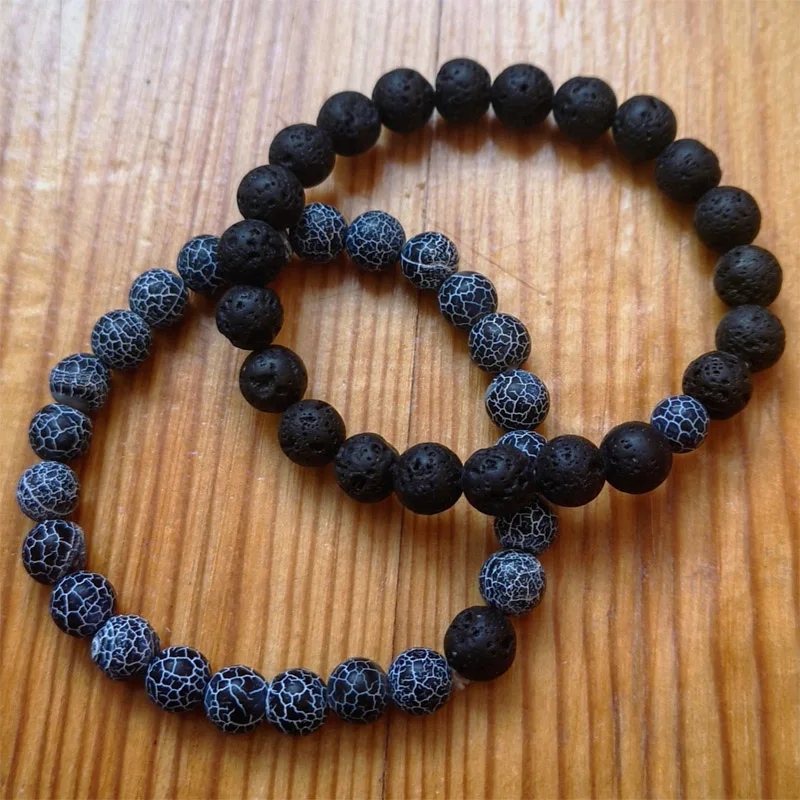 

Couples Distance Bracelet Classic Natural Stone White and Black Yin Yang Beaded Bracelets Jewelry for Men Women Best Friend Hot