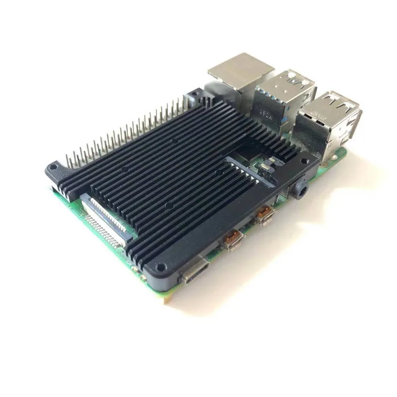 

Встроенный алюминиевый радиатор для Raspberry PI 4B может быть снабжен любой расширительной пластиной