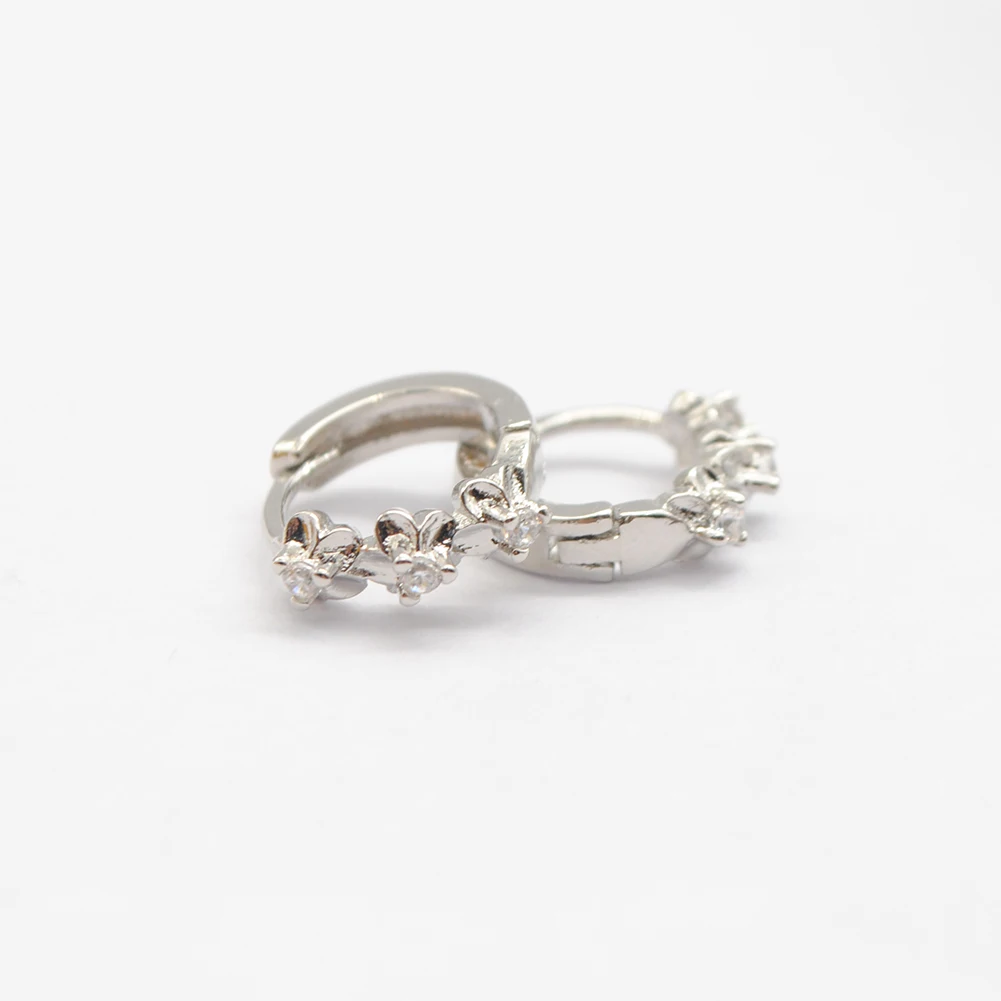 1 пара модные женские Австрийские хрустальные трендовые гладкие сливы цветок