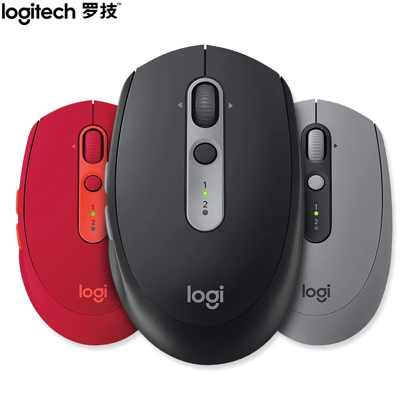 

Logitech M590 Wireless Mute Mouse Bluetooth-Compatible Multi-Device Workflow Optical Silent Mice For Office Laptop Computer Game