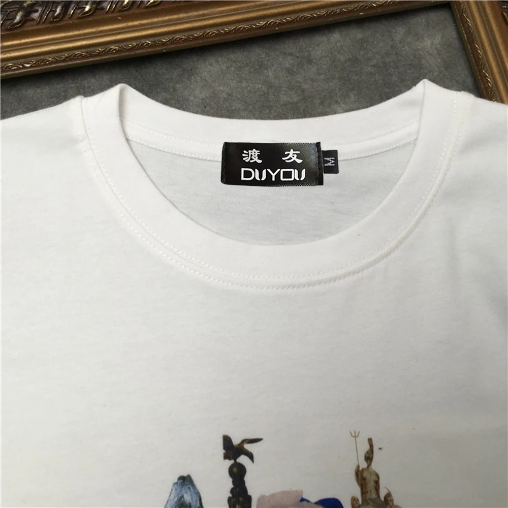 Мужская футболка с коротким рукавом marcelo barrett светящаяся ботаническим черепом