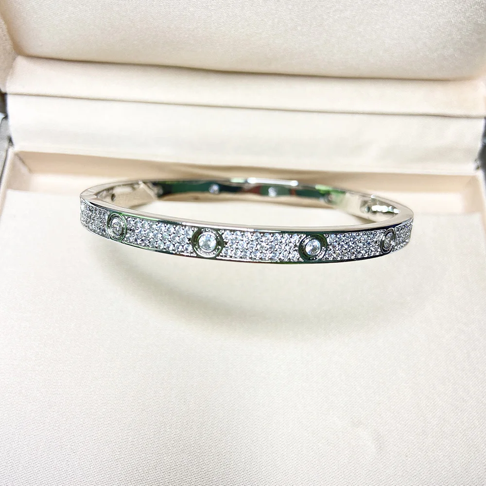 Popular Brand Products Screw Fashion Luxury Women Men's Bracelets Inlaid Fashion Party Classic Style Couple Bracelet