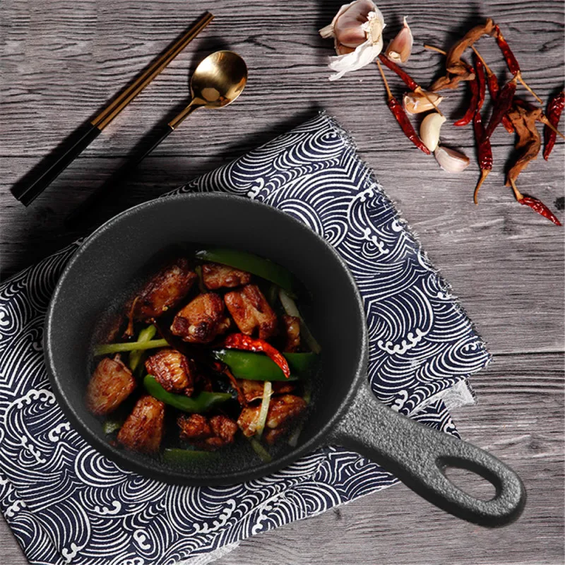 

Cast Iron Griddle Pan Pre Seasoned Skillet Cookware Mini Small 3.5 Inch Home Kitchen Tools Mini Pan