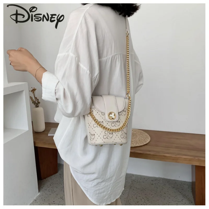 

Disney 2021 New Cartoon Cute Mickey Ladies Shoulder Bag Fashion Wild Pu Large Capacity Luxury Ladies Shoulder Messenger Bag
