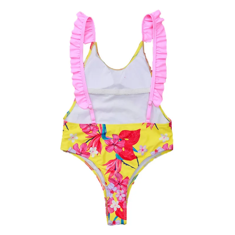 

Fashion Women One Piece Bikini Summer Sleeveless Floral Print Push-up Padded Bathing Suit Backless Swimwear Beach Monokini Suit