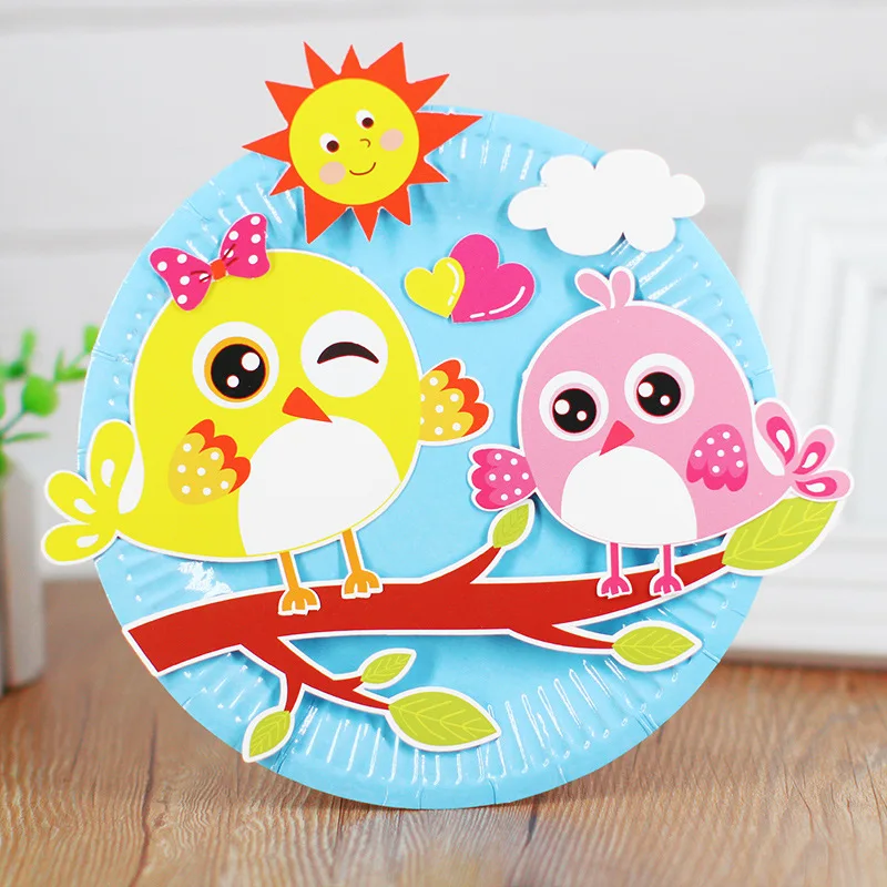 bird Детский сад много декоративных поделок diy игрушки головоломка бумажный лоток ремесла детские развивающие игрушки для детей Девочка/Мальчик Рождественский подарок 906 - Цвет: bird