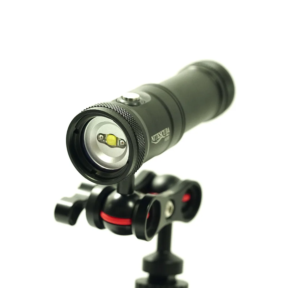 Nitescuba V20 Led Diving Video Light Glare 2000 Lumen Astigmatism Lamp Focus With Red Tg6 Gopro Underwater Photography | Спорт и