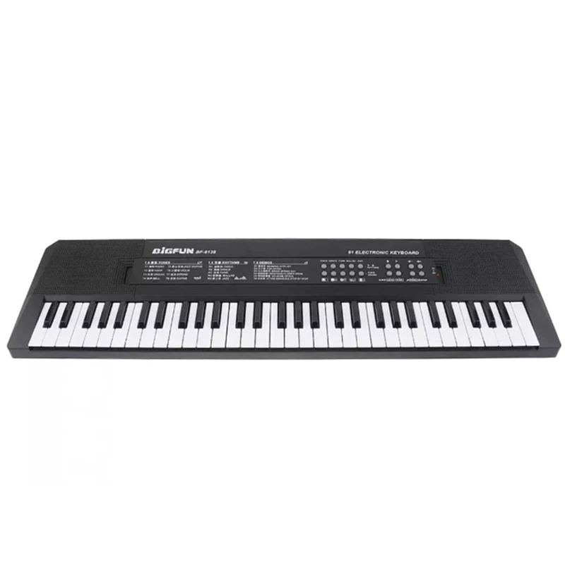 

Bigfun Electronic Keyboard Piano 61 Keys Digital Music Key Board With Microphone Children Musical Electronic Organ