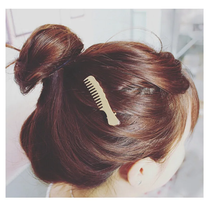 Флуоресцентный зеленый 3Pcs/set Pearl Metal Gold Color Hair Clip baby Pin Barrette Hairband Hairpin Headdress for women girls Hair Accessories - Цвет: Флуоресцентный зеленый