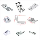 Вертикальные прижимные лапки оверлок серебристого цвета, прижимная лапка, прижимная лапка для швейной машины, аксессуары 17 стилей