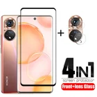 4-в-1 для Huawei Honor 50 стекло для Honor 50 Защитное стекло для телефона полное покрытие пленка HD Защита экрана для Honor 50 пленка для объектива