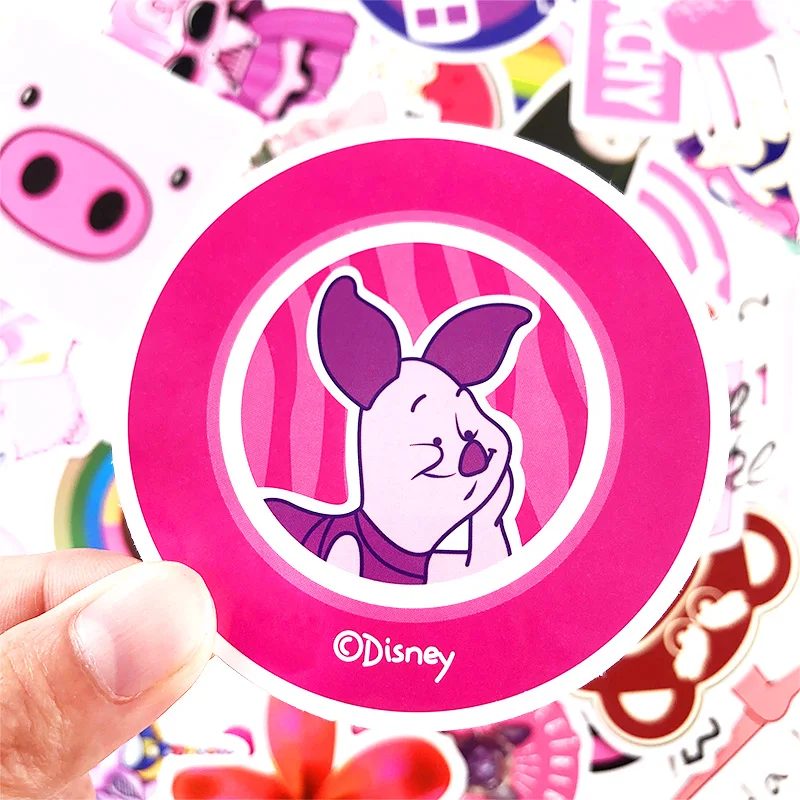 50PCS/lot Cartoon Pink INS Style Girl Stickers For Laptop Moto Skateboard Luggage Refrigerator Notebook Decal Toy Sticker | Игрушки и