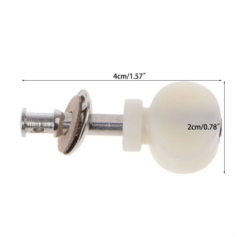 

New White 4Pcs Ukulele Strings Tuning Pegs Pin Machines Tuners Friction Ukelele