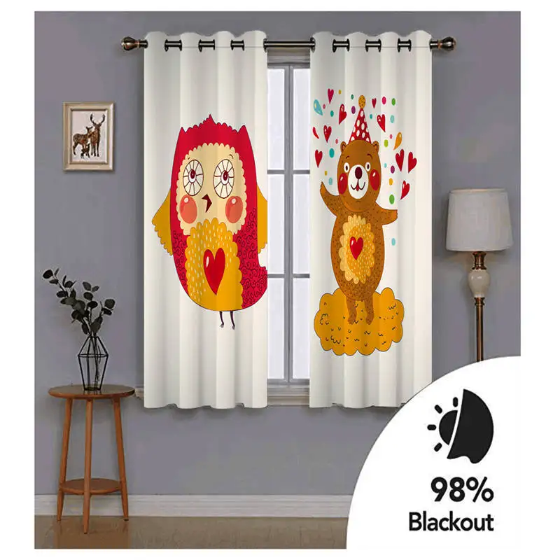 Современные затемняющие оконные шторы 3D для гостиной спальни занавески