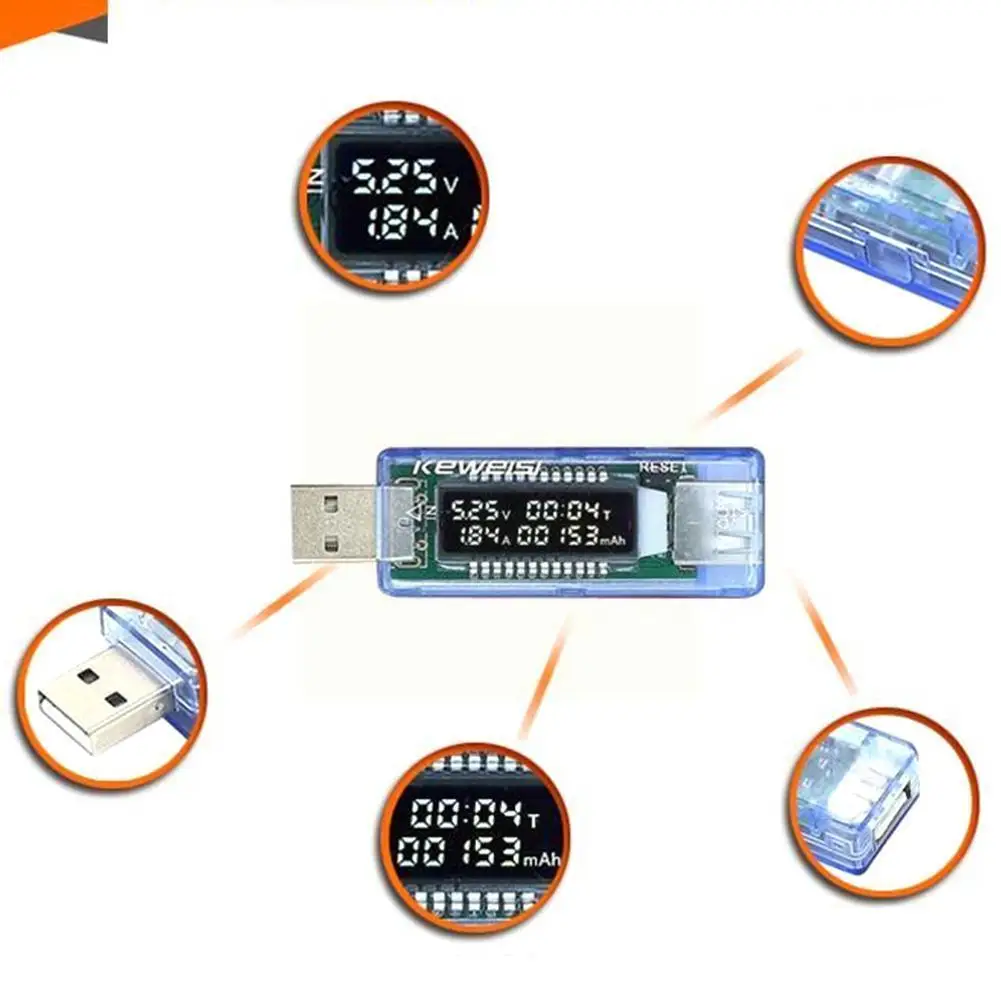 

LCD USB USB Volt Current Voltage Doctor Charger Power Meter Tester Ammeter Voltmeter Capacity Plug Bank U6U4