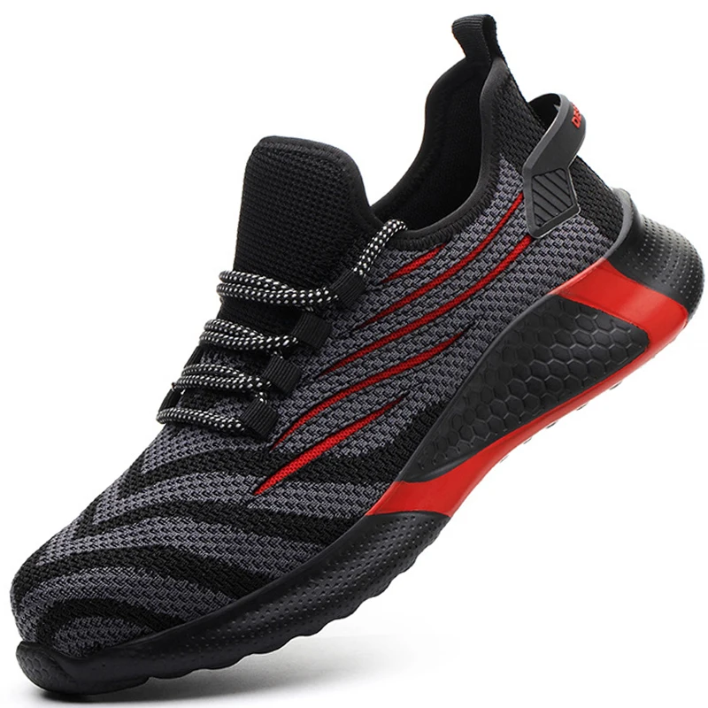 

2021 Work Sneakers Men Security Boots Lightweight Safty Steel Toe Safety Shoes For Men Women Work Steel Toe Cap