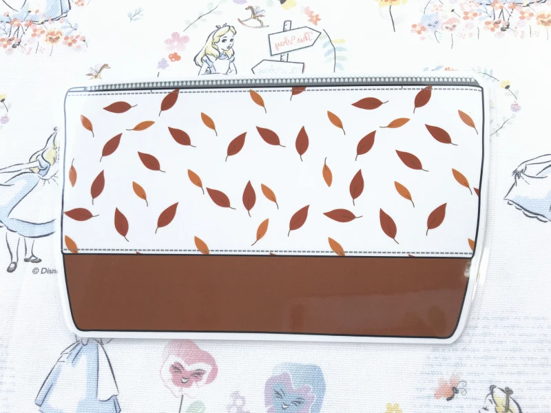 

1pc Autumn leaves plastic sealed small pocket decorative loose leaf ledger storage bag