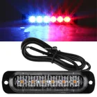 Светодиодные лампы 12V 24V мотоциклов с строба ультра-тонкий аварийного флэш Предупреждение светильник