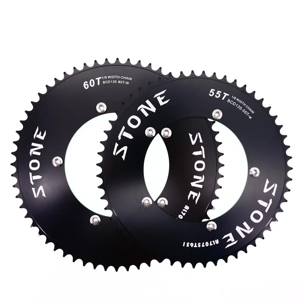 Stone chainring for CP 135BCD fixed gear track bike fixie 43t 46 48 50 52 54 57 T 58t 59T 60t tooth 135 bcd for campagnolo