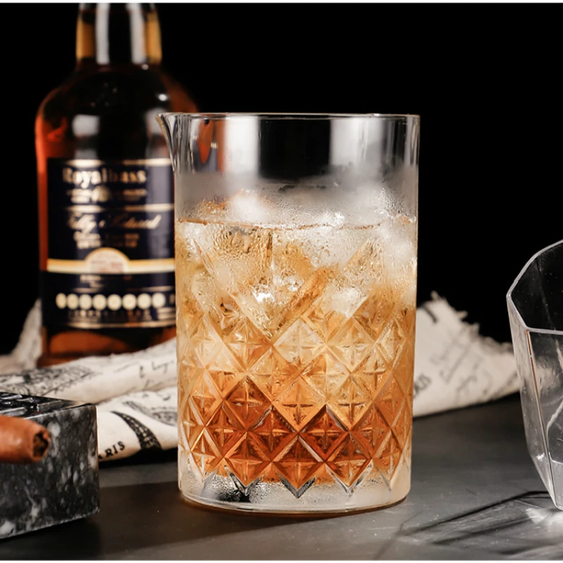 Профессиональный барный шейкер для приготовления коктейлей стеклянный