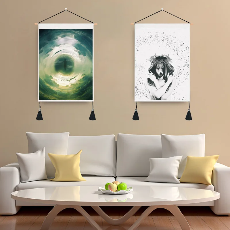 

Скандинавская фигурка настенная подвесная ткань ins фон ткань для спальни гостиной дивана прикроватная декоративная ткань висячая картина