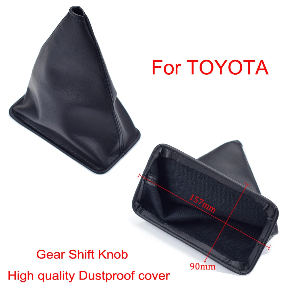 

Hot Sell MT 5/6 Speed Chrome Gear Shift Shifter Knob Lever With Dust-Proof Cover For Toyota YARIS/VITZ 1999-2005