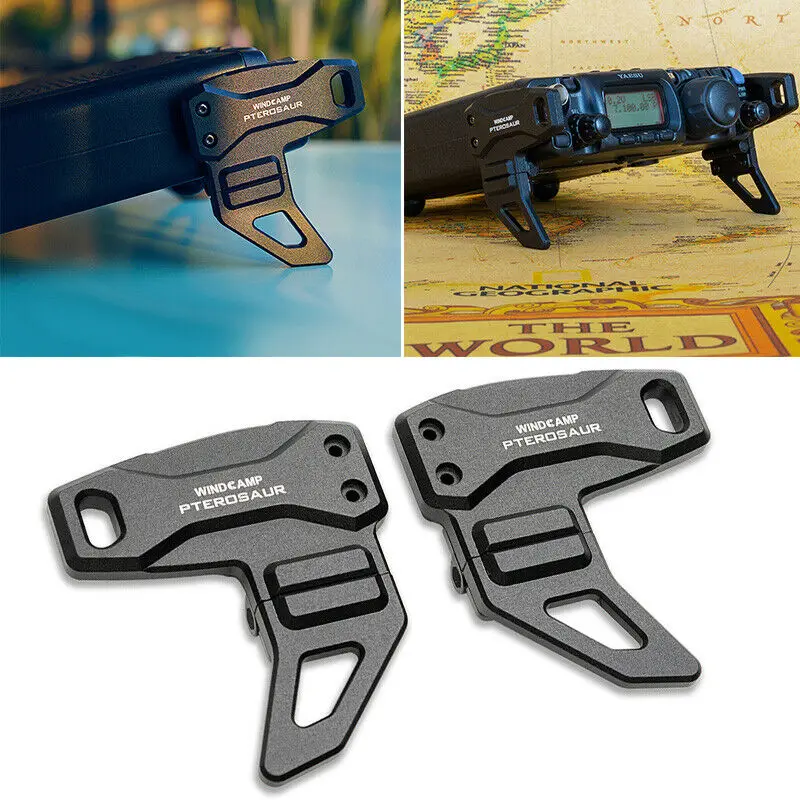 Подставка для ног из алюминиевого сплава pterosours YAESU радиостанция HF Ham WindCamp 817ND FT 817