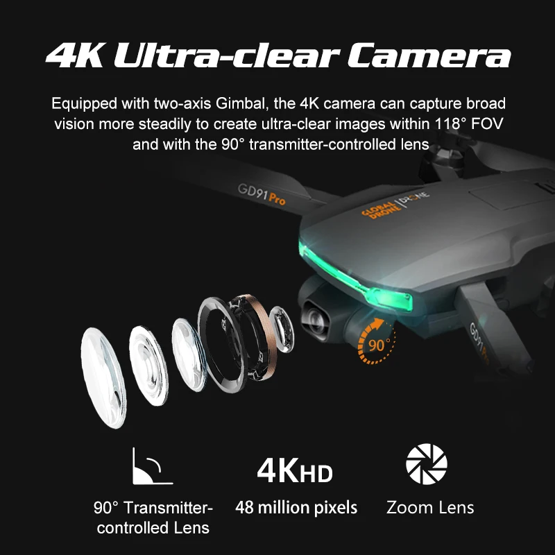 Бесщеточный триппл Квадрокоптер с камерой на дистанционном управлении GPS 2