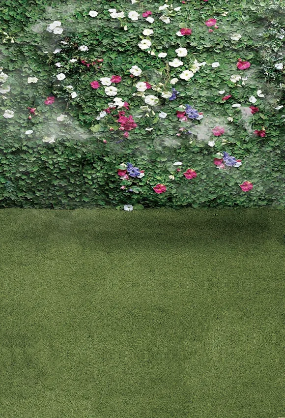 

Photographic Backdrop Green Grass Flowers Photo Background for Photo Studio Fundo Fotografia Photophone