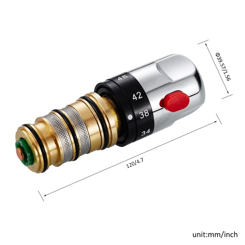 

Brass Thermostatic Mixing Va-lve Temperature Control Ceramic Va-lve New