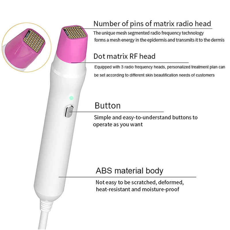 Mini Portable Facial Fractional RF Thermagic Instrument Radio Frequency Skin Tightening Micro-current Anti Aging Machine |