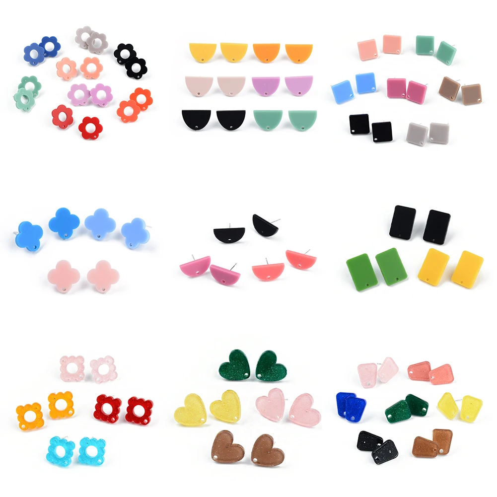 Серьги-гвоздики из серебра 925 пробы 20 шт. | Украшения и аксессуары