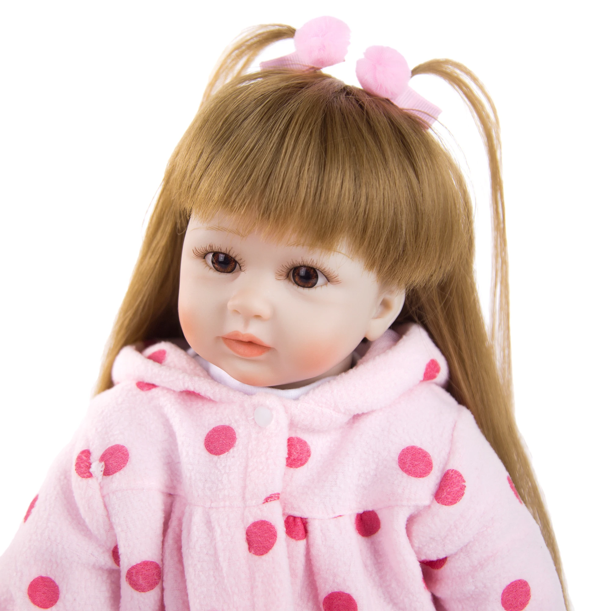 

New Design Reborn Baby Dolls Cloth Body Stuffed 49 cm Lifelike Reborn Boneca Fashion Princess DIY Doll For Child Birthday Gifts