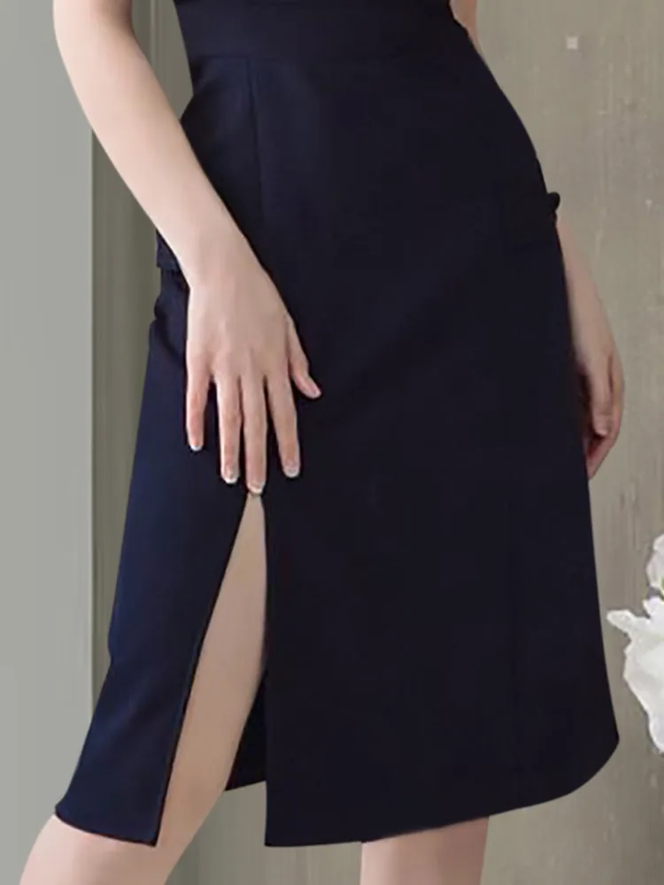 

Stubble temperament small fly sleeve dress 2021 new French Ruffle square neck waist slim Platycodon skirt summer