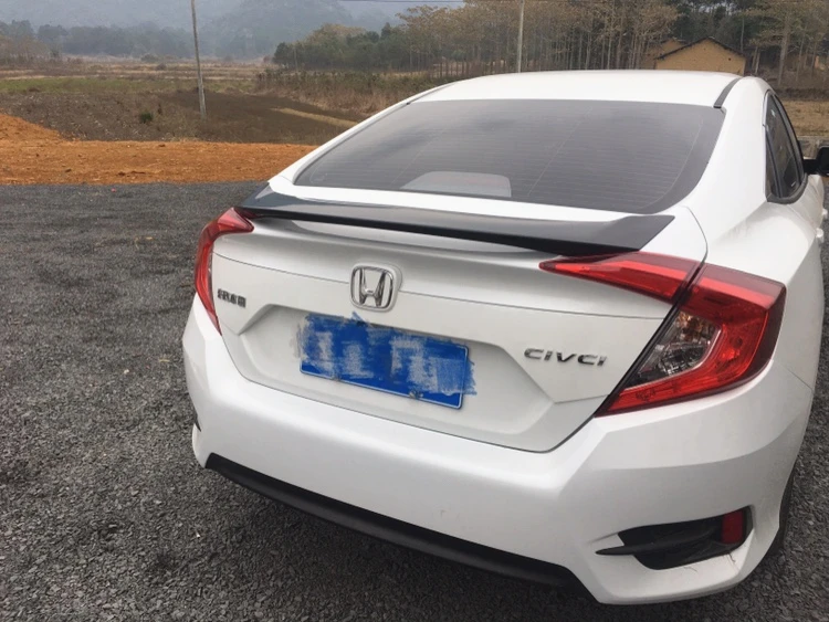 Для MC Civic спойлер ABS Материал заднее крыло автомобиля праймер цвет задний для Honda