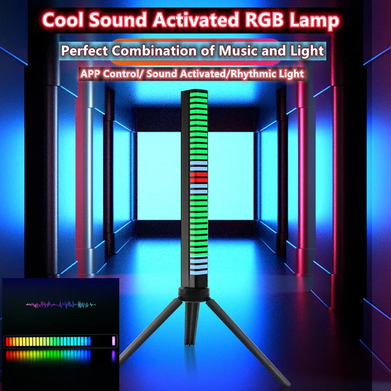 

Led Strip Sound Control Led Light Voice Rhythm LED Rgb Lamp Led Light Bar Music Light Voice Actor Night Light