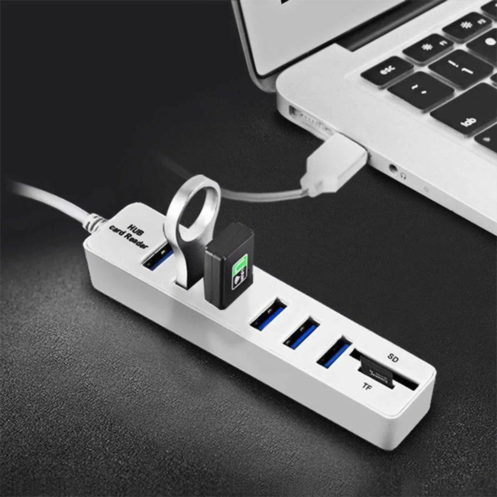 

Разветвитель USB, 8 портов s 2,0, кардридер SD/TF, 480 Мбит/с
