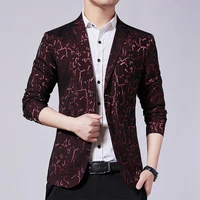 coat mens clothing blazer trim two button mens jacket blazer jacquard fabric suit large size dress suit jacket mens suit