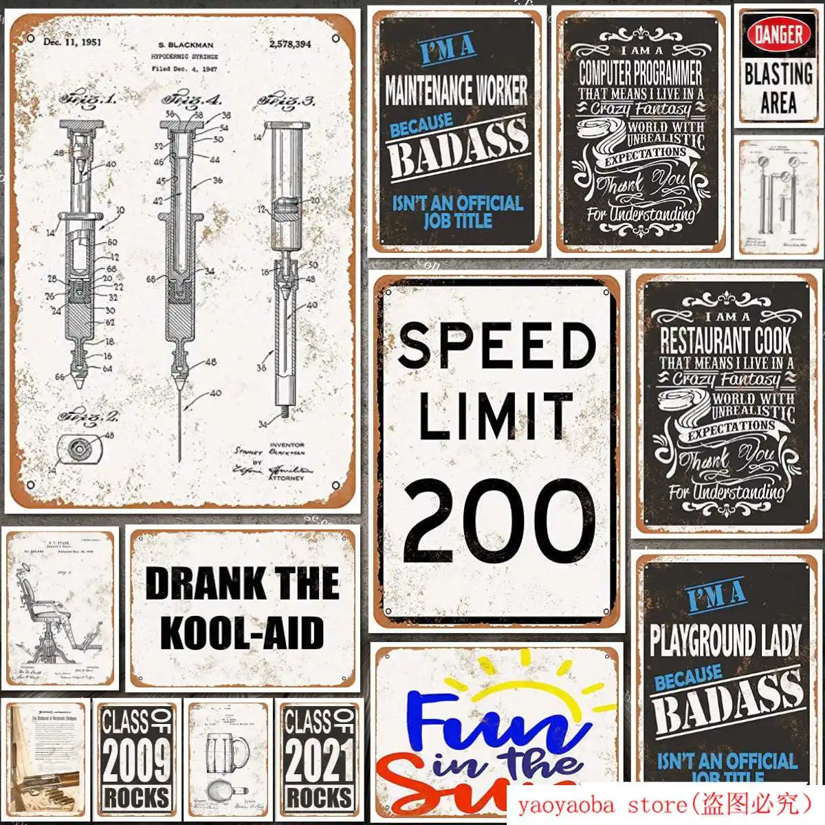 Оловянное зеркало SignDental запатентованный паб домашний декор металлический знак